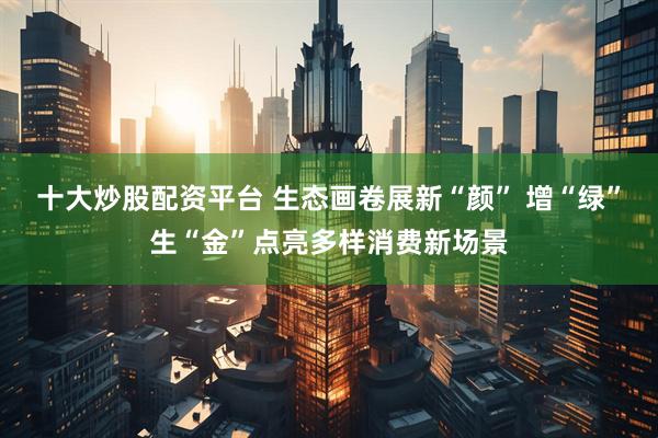 十大炒股配资平台 生态画卷展新“颜” 增“绿”生“金”点亮多样消费新场景